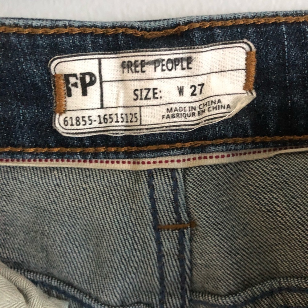 Free People Rose Embroidered Jeans - Picture 5 of 7